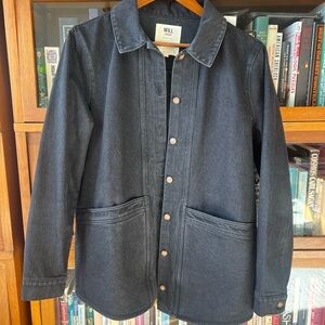 Sezane Will Jacket in Washed Black